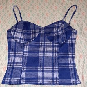 Cute Blue Timing Crop Top!